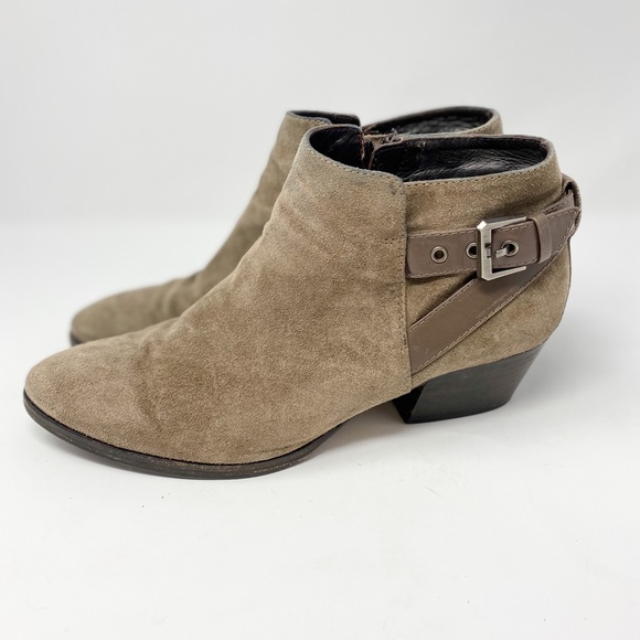 Aquatalia Shoes - Aquatalia | Beige Suede Ankle Booties